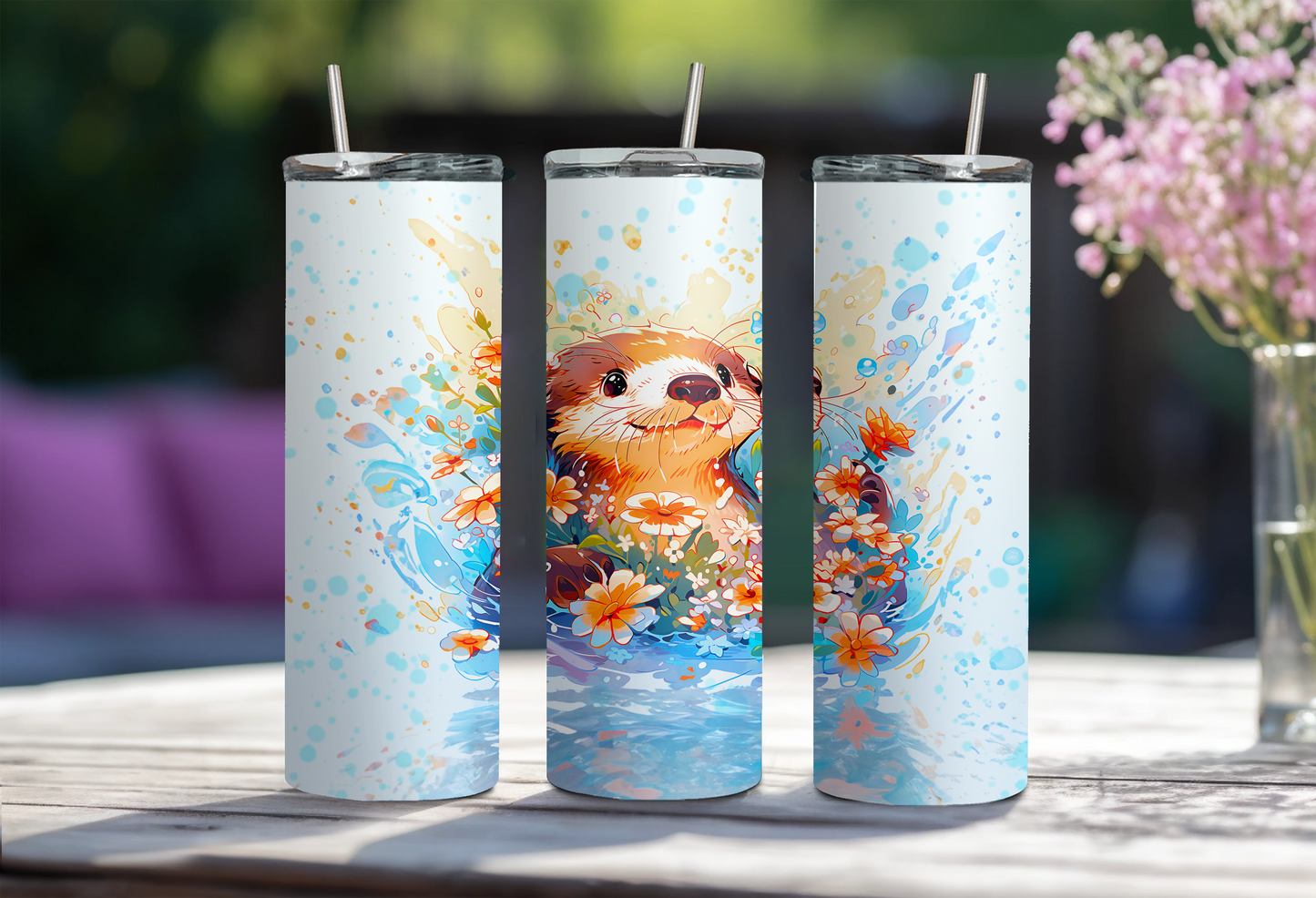 Cute sea otter - Tumbler 20oz